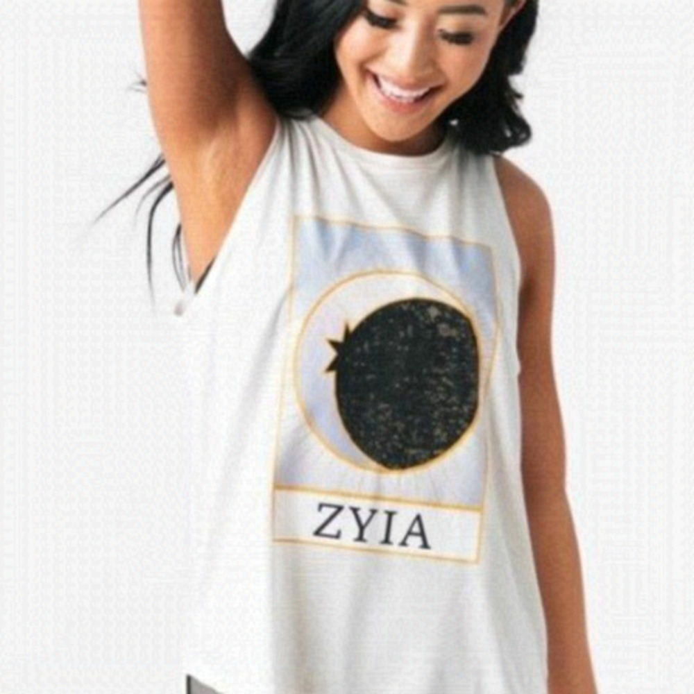 Euc Zyia Active, 2 Moon Tank Top, Size L